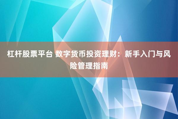 杠杆股票平台 数字货币投资理财：新手入门与风险管理指南